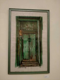 door in pastels by Younas Masood