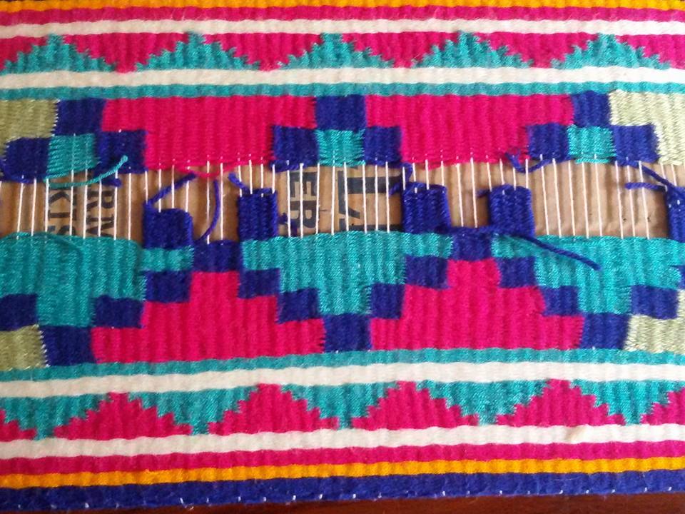 Weaving assignment of a Textile Design Student