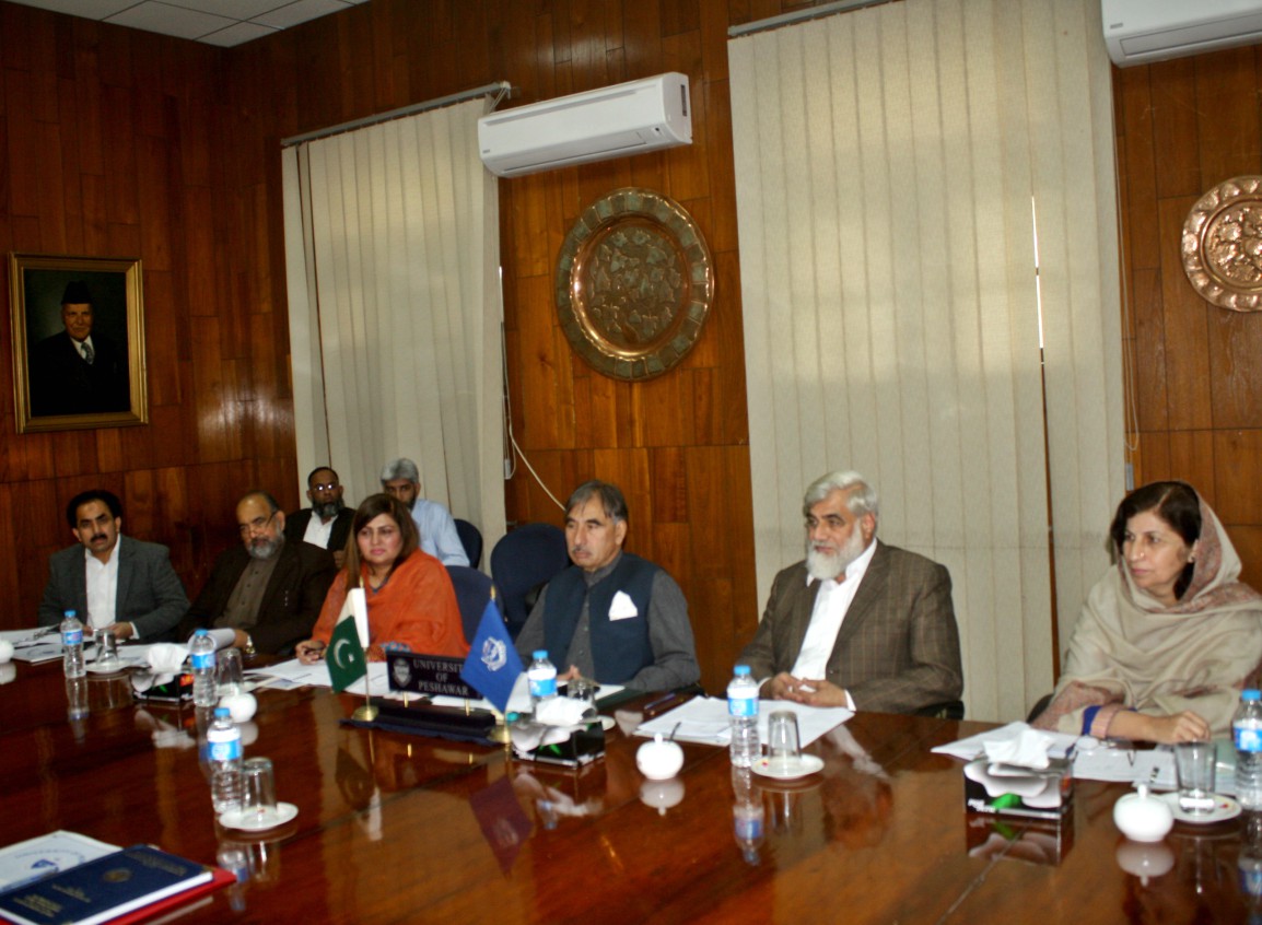 Vice Chancellor UoP Prof. Dr. Muhammad Rasul Jan chairing meeting of the selection board of the University of Peshawar