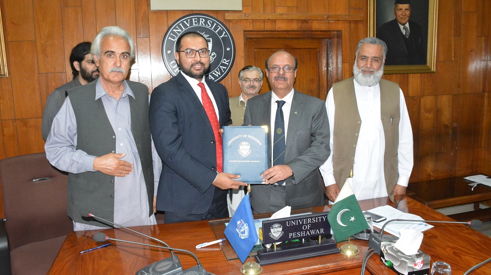 University of Peshawar has inked a memorandum of understanding with National University of  Computer & Emerging Sciences(a.k.a.FAST) for promoting computational capacity of Pashto Academy  in texts,speech and images  preservation on 3rd April, 2019 at committee room I.