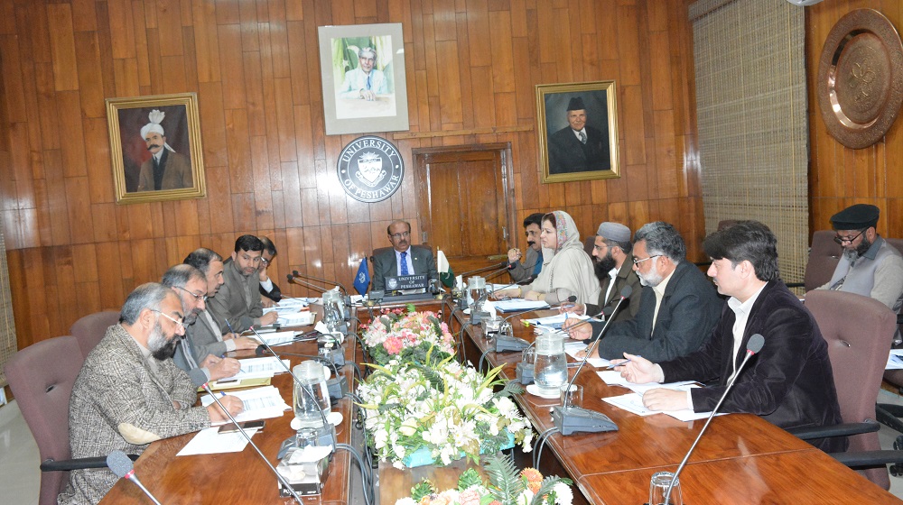 The Vice Chancellor University of Peshawar is chairing the meeting of Finance & Planning Committee to review budgetary allocations and reforms agenda of the administration among all key stakeholders at committee room I on 26th February, 2019 .