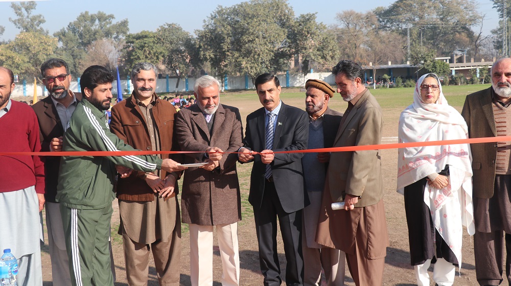 Vice-Chancellor Prof Dr. Muhammad Idrees inaugurates the Annual Sports Gala at the University Public School.