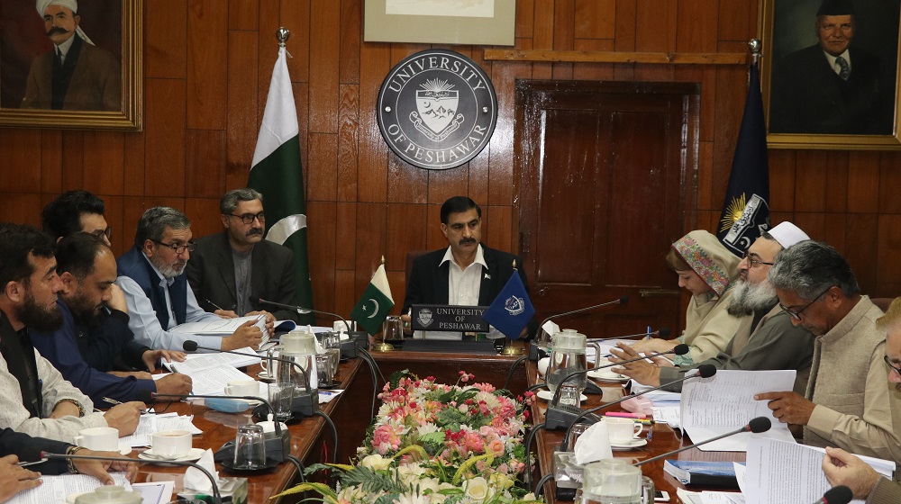 Vice Chancellor Prof Dr Muhammad Idrees presiding over the meeting of Departmental Accounts Committee at committee room.