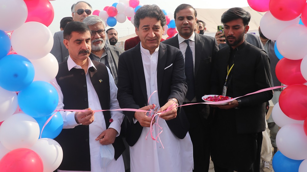 Vice Chancellor Prof Dr Muhammad Idrees and Provincial Minister for Science & Technology Muhammad Atif Khan inaugurates two-day KP Business Expo at University of Peshawar.