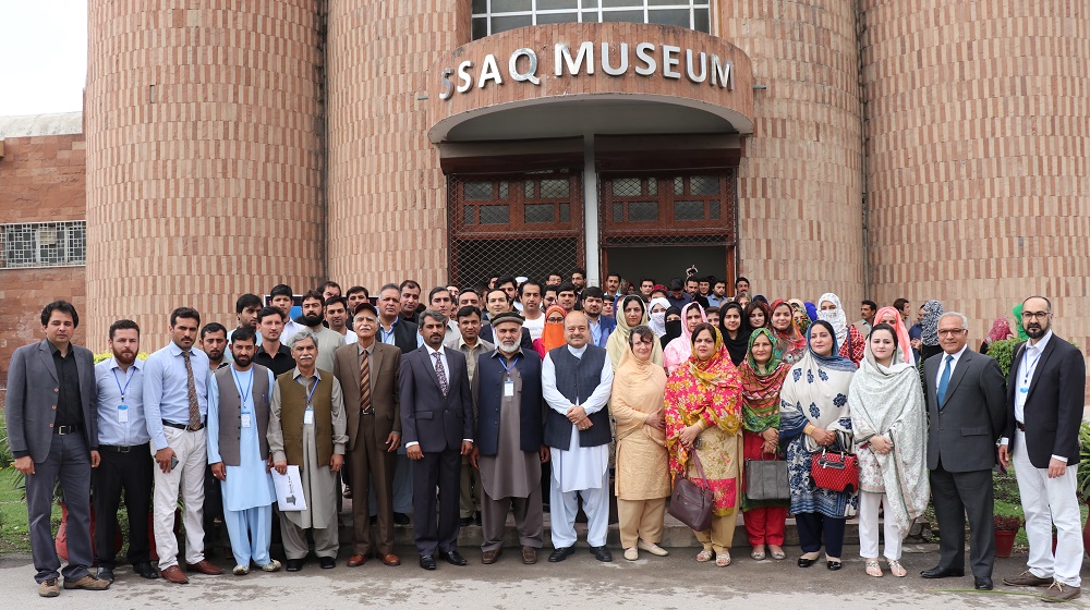 Group Photo of participants of one day international conference titled as Oral Literature: past, present & future under the auspices  of Higher Education Commission organised by the Sociology department