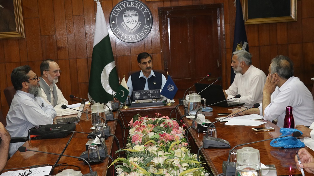 Vice Chancellor Prof Dr Muhammad Idrees presiding over the 5th-2022 meeting of the Advanced Studies & Research Board(ASRB) at the committee room.
