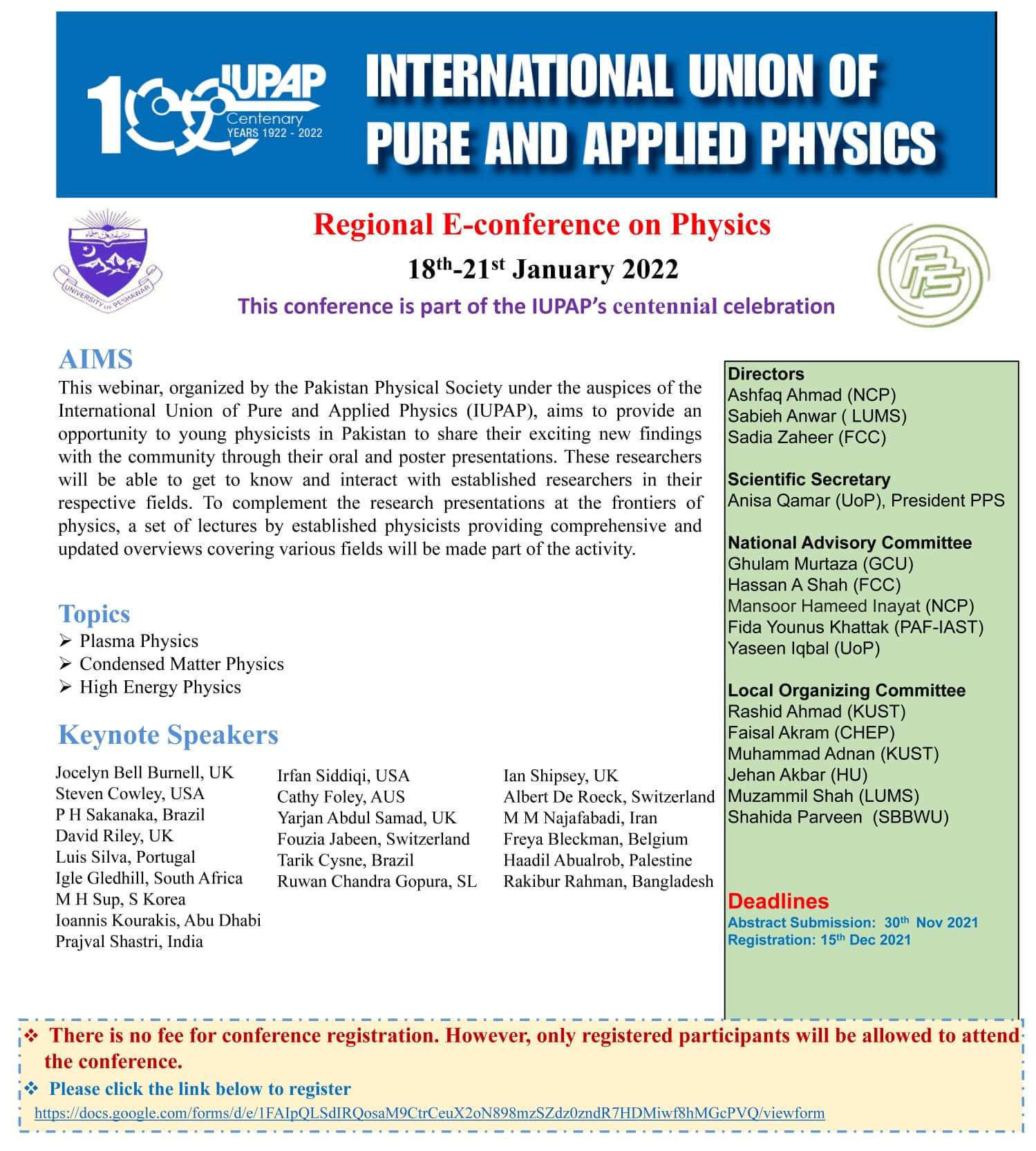 Regional E-conference on Physics