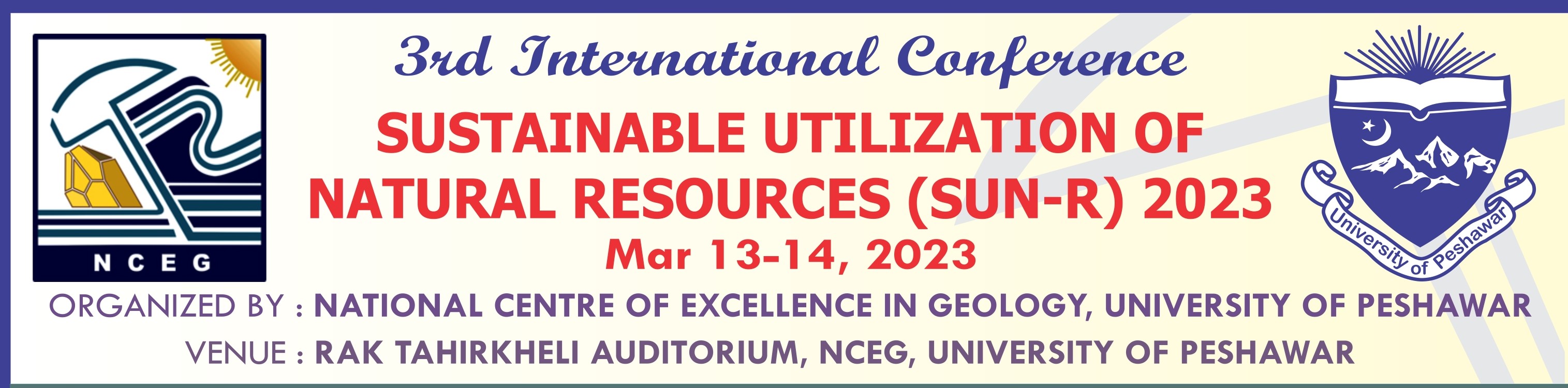 3rd International Conference Sustainable Utilization of Natural Resources (SUN-R)