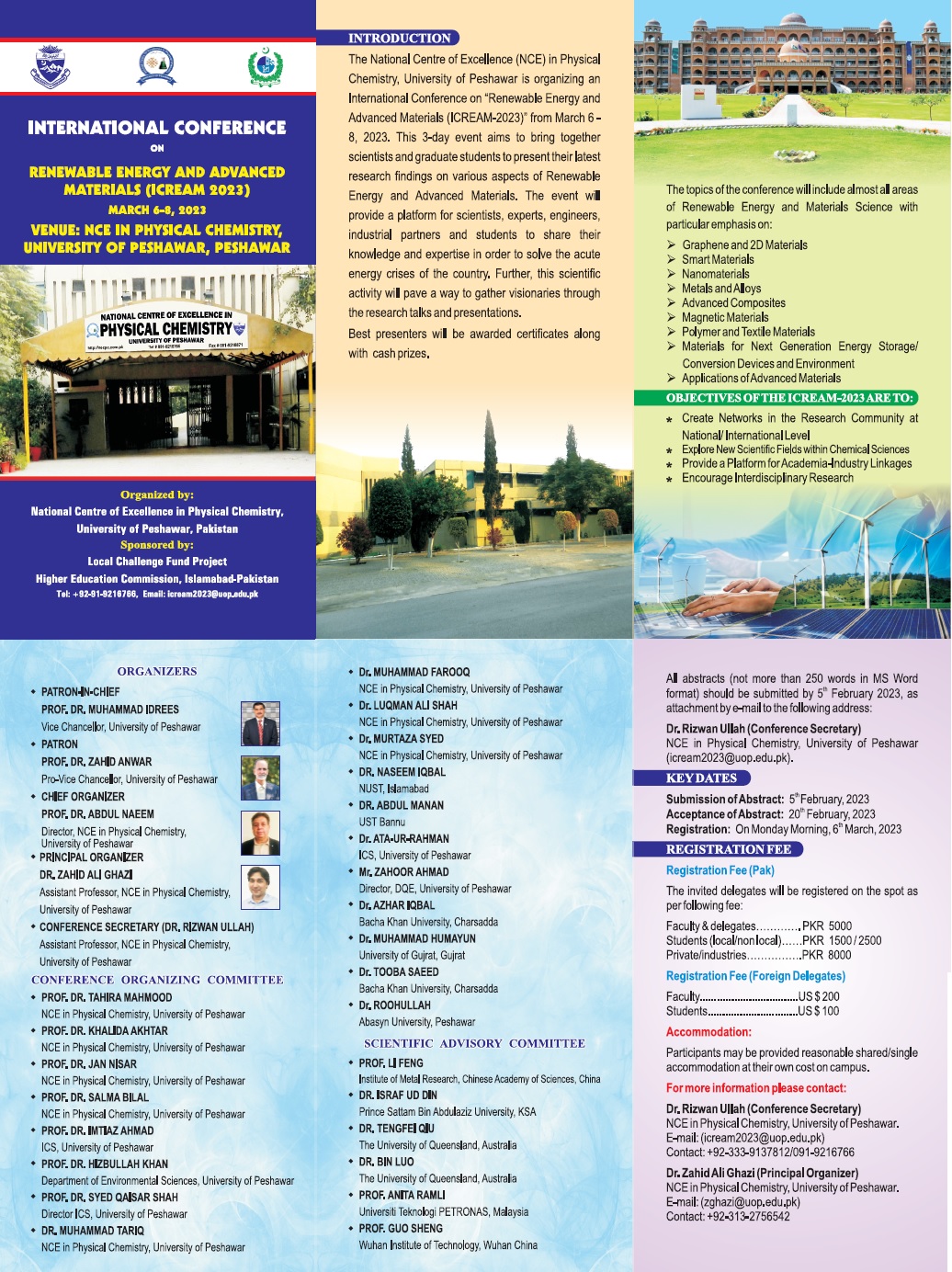 International Conference on Renewable Energy and Advanced Materials(ICREAM 2023)